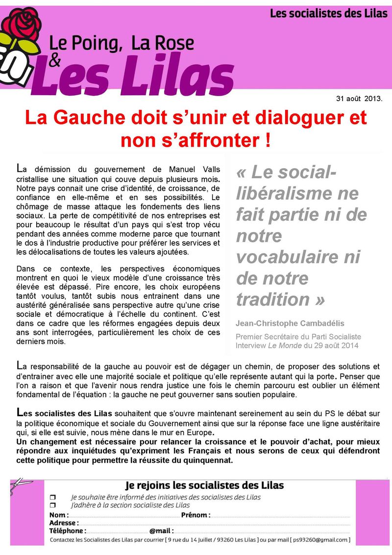 Tract nouveau gouvernement 31082014