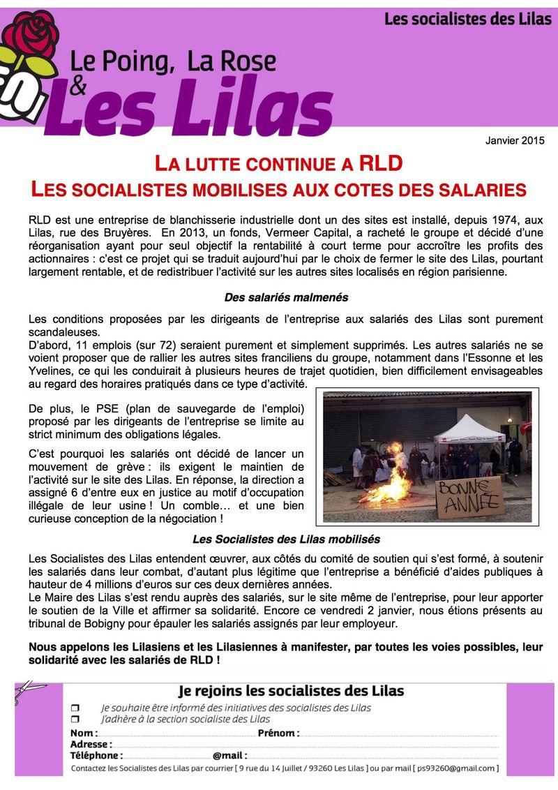 Tract RLD janvier 2015